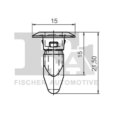 Clip, enjoliveur FA1 11-60006.10 AUDI N90821401