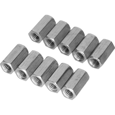 10 pièces écrou à tige longue, manchon Hexagonal, attaches filetées (M6 25) (1/5)