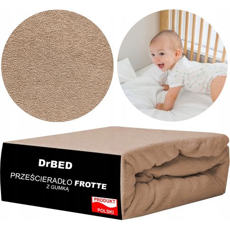 Drap de lit 120x60 avec tissu éponge élastique RESPIRANT PL épais (1/2)