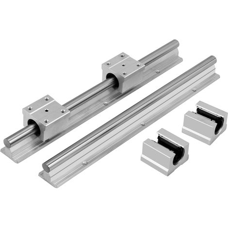 rails de guidage linéaires SBR12UU de 300 mm x 12 mm, 4 blocs de glissement à roulement