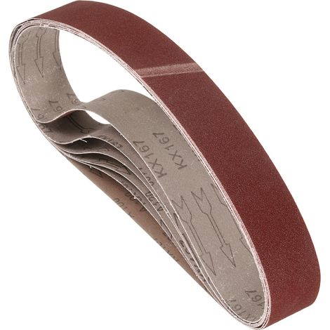 6 Pcs Bandes Abrasives 50mm x 1067mm 100 Grain Papier De Verre (1/5)