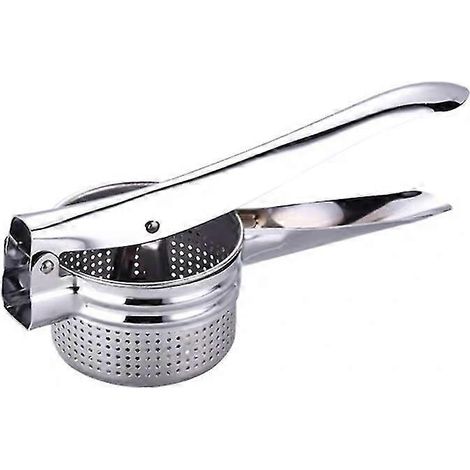 Presse-pommes de terre en acier inoxydable, extracteur de jus manuel créatif, 1 pièce, argent (1/5)