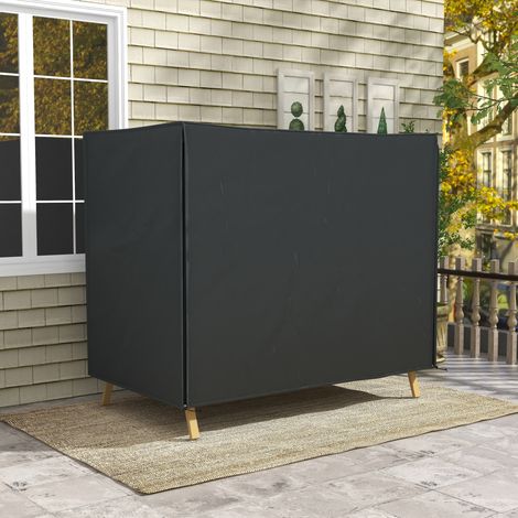 Abdeckung für Hollywoodschaukel, wasserdicht, Polyester, 220x125x172cm, Schwarz (1/5)