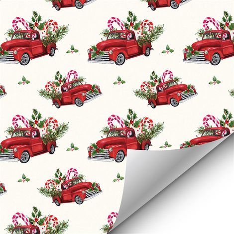 Lot de Papier Cadeau de Noël Motifs Festifs pour Enfants Filles Garçons Adultes 55x90cm (1/5)