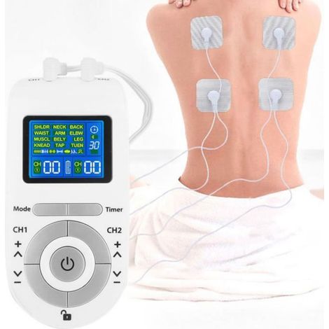 Appareil de massage TENS-EMS - HB007 - 12 modes - Compact - Alimenté par piles (1/3)