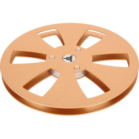 Leere 1/4" 7 Zoll 6-Loch-Aluminiumlegierungsspule für Gold Sound Ribbon Machine