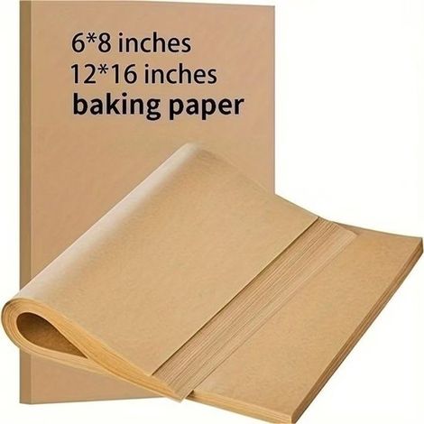 200 plaques de cuisson - 30x40 cm - revêtement antiadhésif - papier cuisson prédécoupé - la cuisson à la poêle - le grillage et la friture à air chaud (1/5)