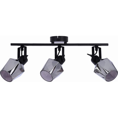 Candellux Randi plafoniera nera metallo 3xE14 15W dimmerabile (1/4)
