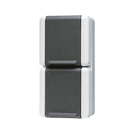 Jung Double prise SCHUKO®, câblée, 16 A 250 V , vertical, IP 44, WG 800, anthrazit 822 W
