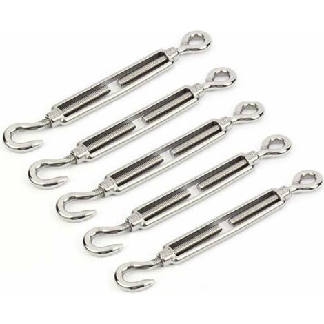 Bardusch - Tendeurs acier inox 304 M5 crochet et il rglables lot de 5 pices Label (1/4)