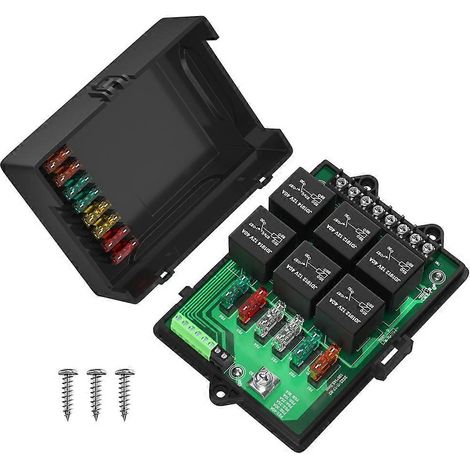 Caja de relés para automóvil RB-R6F6-3, premio modificado, caja de unión, fusible de 12 V, panel de fusibles universal para automóvil (1/5)
