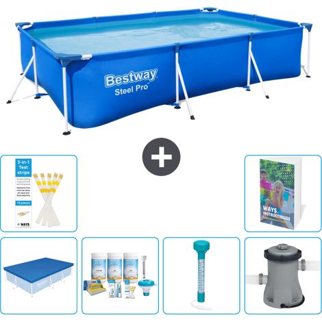 Bestway Steel Pro Rechteckig - 300x201x66 cm - 7-teilig S52