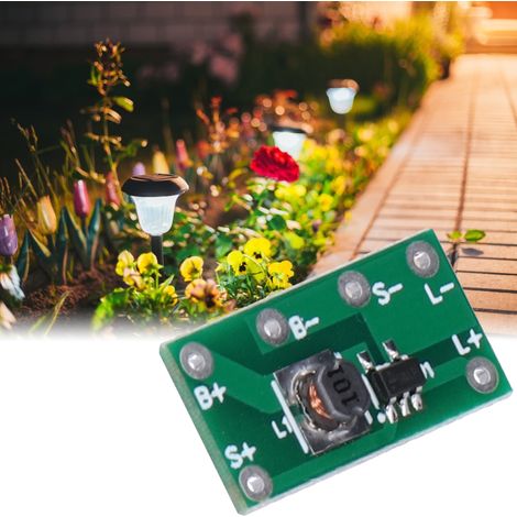 Circuit imprimé pour borne lumineuse solaire 1,2 V à allumage constant, circuit imprimé double face pour borne lumineuse solaire, carte de contrôle, module de charge solaire (1/5)