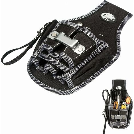 Bolsa de herramientas 9 en 1, bolsa de cinturón, portaherramientas para electricistas, bolsa de cinturón multifunción, soporte para kit de destornilladores para bricolaje, electricistas, fontaneros, c (1/5)
