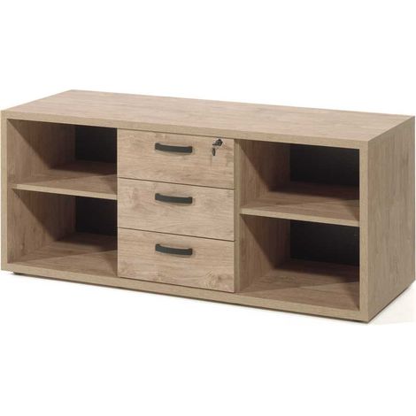 Meuble de rangement contemporain chêne doré Balto (1/5)