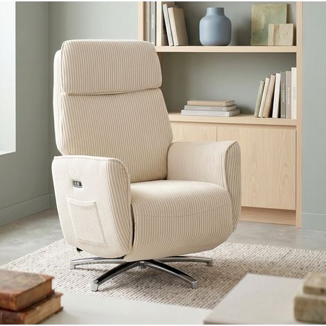 Fauteuil relax électrique pivotant à double moteur, USB et fonction inclinable (1/5)