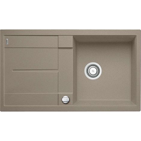 Blanco Metra 5 - Silgranitspüle, 86x50 cm, mit Ablaufsystembedienung, Tartufo 517348 (1/3)