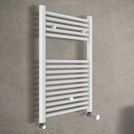 Scaldasalviette bagno L 55x77 cm bianco interasse 50 cm (1/4)