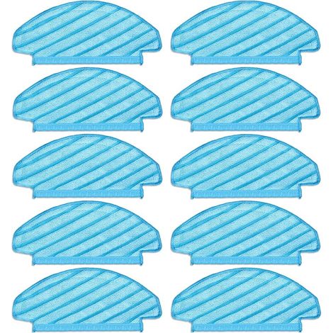 FOREHILL (10 Stück) N10 Waschbare und wiederverwendbare Pads für ECOVACS DEEBOT OZMO N10/ N10 Plus/ T8/ T8+/ T8 AIV Staubsauger (1/5)