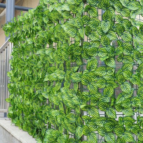Clôture Artificielle - Haie Synthétique 50 cm x 50 cm - Écran de Confidentialité pour Jardin et Intérieur - 1 Pièce (1/5)
