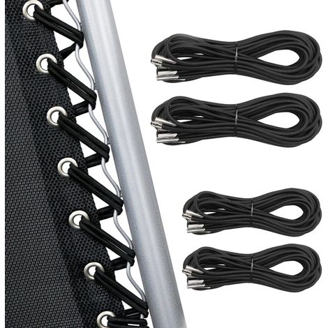 4 pièces Cordon de remplacement noir pour chaise zéro gravité Kit de réparation universel (1/5)
