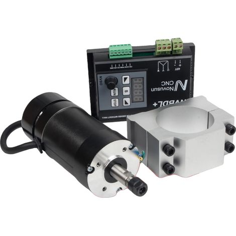 Moteur de broche, puissance de 400W, tension de 48V, vitesse de 12000 tr/min, compatibilité ER8, certification CE (1/5)