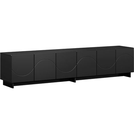 TV Stand 180 x 34.5 x 40 cm Black Engineered Wood vidaXL