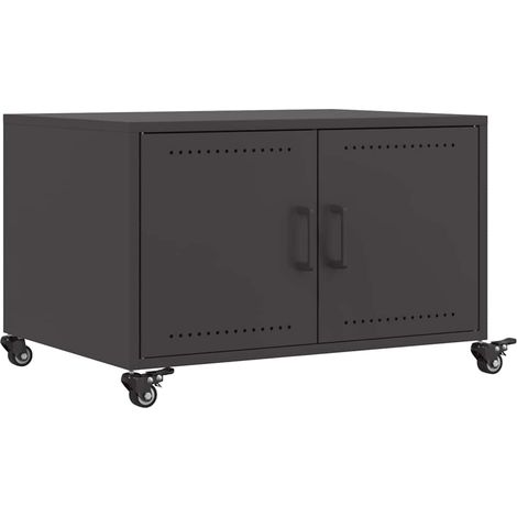 Maison Exclusive - Tavolino da Salotto Nero 100,5x39x72 cm in Acciaio