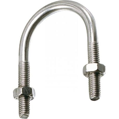 Etrier fileté pour tube iso avec écrous - Inox A2 Ø22 mm - Boîte de 25