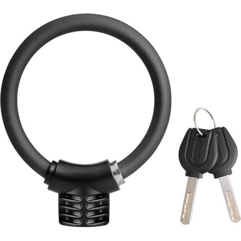 Fahrraddiebstahlsicherungskabel mit Schlüssel, hohe Sicherheit, 12 mm Kabel, für Rennräder und Roller. (1/5)
