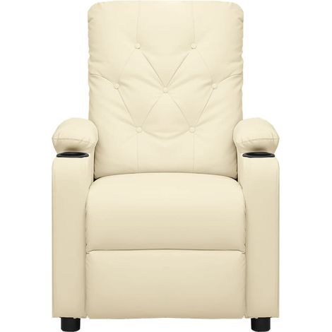 Maison Exclusive - Relaxsessel Creme Kunstleder