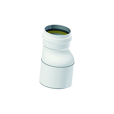 Réduction PP-Polo-Eco DN125x100/ da125x110 mm pour SN8 et SN12 blanc