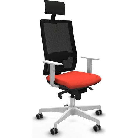 Piqueras et Crespo Repose-Tête Chaise Bureau Orange Foncé