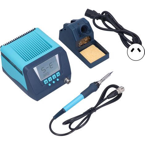 Station de soudage numérique BK90 220V UE, fer à souder professionnel ABS, chauffage rapide, kit complet pour soudure métallique et électronique, outillage industriel noir. (1/5)