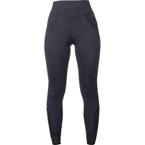 50 IT, nero: Leggings donna traspiranti con fascia elastica in vita modello Tammy full grip (1/2)