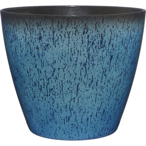 Jardinière en résine, Indigo, 20,3 cm Vogue (1/5)