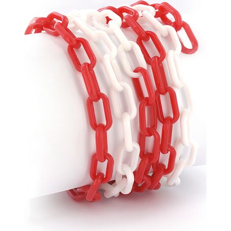 THIRARD - Chaine de signalisation 6mm x 2,5m, rouge/blanc - THIRARD