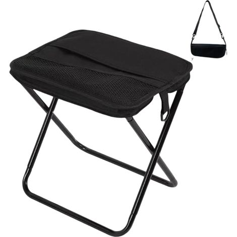 Mini Tabouret de Camping Pliable avec Sac de Transport Tabouret Pliant Camping Tabouret Pliable Siege de Peche pour Camping la Pêche (1/5)