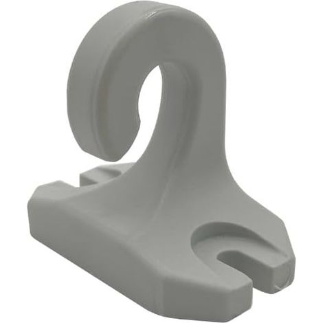 TENDAGGIMANIA Ricambio Gancio Pavimento Ringhiera per Tenda da Sole a Caduta in PVC- Colore Grigio