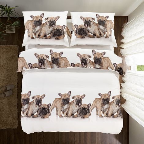 LITERIE EN COTON 160x200 BULLDOG FAM (1/4)