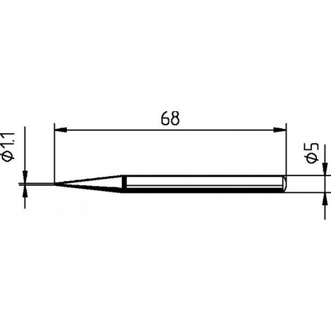 Ersa 032BD punta de soldadura forma de lápiz 1,1 mm (1/3)