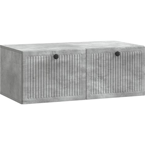 Maison Exclusive - Mobile Porta TV da Muro Grigio Cemento 78,5 x 41 x 30 cm (1/5)