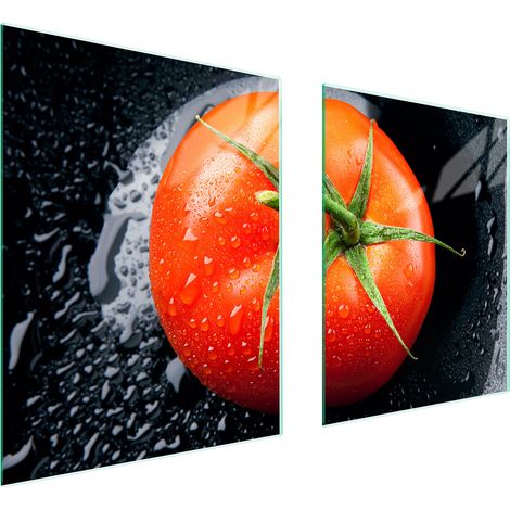 GLASSCHUTZPLATTE FÜR HERD 85x52 TOMATEN (1/5)