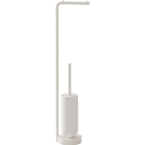 COSMIC Toilet brush with Toilet roll holder, Matt white, GEYSER Collection (1/5)