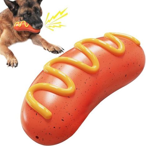 Jouets pour chiens, jouets à mâcher résistants, adaptés aux chiens qui aiment mâcher jouets pour chiens avec des sons couineurs jouets flottants, adaptés aux races moyennes à grandes. (1/5)