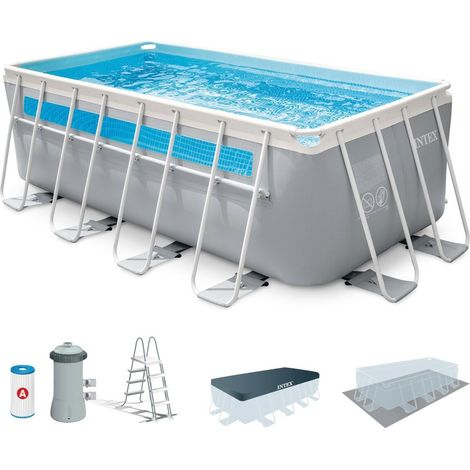 Intex Piscina Rettangolare Prisma Frame (400x200x122cm) Art. 26770 - Prisma Frame (400x200x122cm) - Piscine