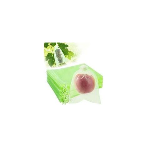 Sac en organza rétractable pour protéger les raisins, fraises et cultures fruitières contre oiseaux, guêpes et insectes – vert, 17 × 23 cm (1/5)