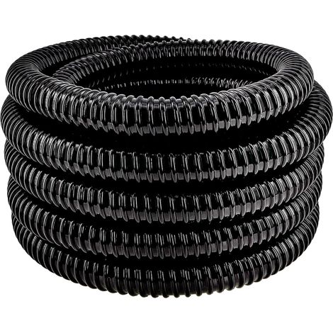 Tuyau Piscine 32mm En Spirale En Flexible PVC Tuyau D'aspiration, Installation Facile Et Dissimulation Pour étangs, Jeux D'eau, Bassins De Jardin Cascades Filtres, Diamètre 32mm X 7,2mètres (1/5)