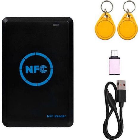 NFC-Chip-Lesegerät/Schreiber + Schlüsselanhänger 2XUID 125K 13,56M HID-Kopierer Etikettenduplikator IC-ID-Klonen Schlüsselanhänger Schlüsselkopie (1/5)