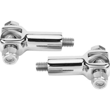 Kit de fixation pour repose-pieds passager (1 paire) pour Softail 2000-2006, argent (1/5)